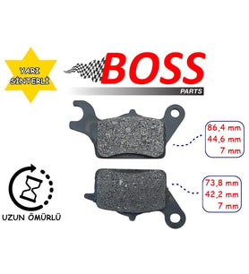 Honda Ön Fren Disk Balatası Boss Sfa708 Dio 110 Suzuki Uk 110 Address (17-..) Yamaha Tricity 125 (14