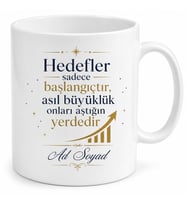 Prim Alan Satış Temsilcisine Başarı Kotası Aşım Kutlaması Kupa Bardak Hediye