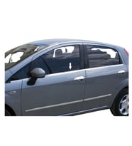 Fiat Punto 2006 ve Sonrası Krom Cam Çıtası Paslanmaz Çelik 6 Parça