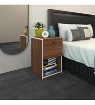 Kenzlife komodin izumi cvz 60*39*39 komidin kitaplık ayakkabılık kapaklı arkalıklı (Karışık)