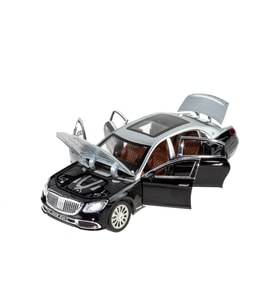 1:24 Ölçek Die-cast Model Metal Araba Süper Sedan Gri Işıklı