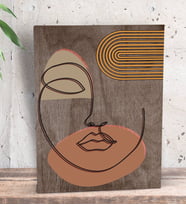 BK Gift Modern Art Tasarımlı Dekoratif Mini Kanvas Tablo 15x20cm-11