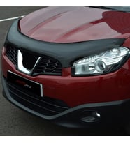 Nissan Qashqai  2010 - 2013 Ön Kaput Koruyucu Rüzgarlığı Piano Black 3.2 mm Kalın Plastik