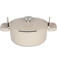Berghoff Leo Phantom Kapakli Yapişmaz Tencere 24 Cm Latte (Çok Renkli)