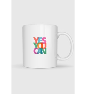 Yes You Can Baskılı Kupa Bardak
