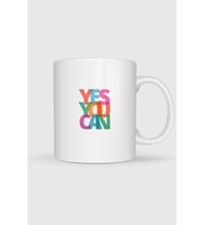 Yes You Can Baskılı Kupa Bardak