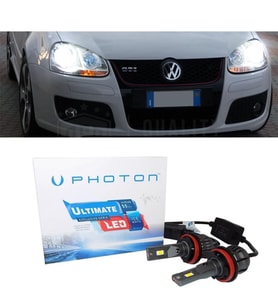 Vw Golf 5 Led Xenon Kısa Far Ampulü H7 Ultimate 9500 Lumens Yeni Seri Beyaz 2005-2010