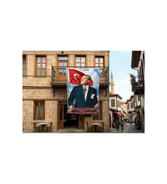 Istikbal Göklerdedir Mustafa Kemal Atatürk-Ay yıldız Poster Poster Bayrak Premium Raşel Kumaş 300x450cm ATA33