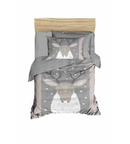 Yenidoğan Kız / Erkek Unisex Bebek Nevresim Takımı %100 Pamuklu Geyik