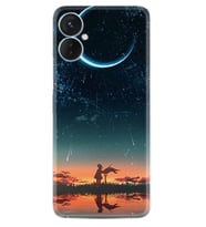 Tecno Spark 9T Kılıf Silikon Desen Özel Seri Ay ve Kız 1720