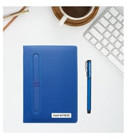 Kişiye Özel Hediyelik Ajanda Defter Kalem Seti (Lacivert)