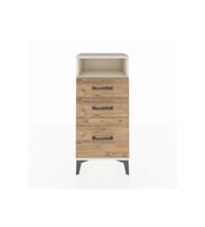 Arges Komodin Tek Raflı 3 Çekmeceli 44x30x96 Aytaşı-Çam