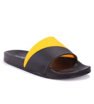 Fly Soft S263071 Siyah Sarı Günlük Ortopedik Erkek Spor Terlik