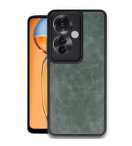 Oppo Reno 11F Kılıf Aras Deri Kapak - Koyu Yeşil