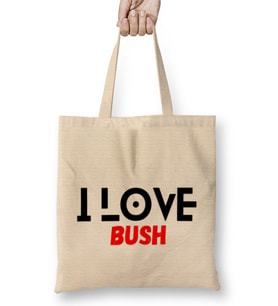 i Love Bush Bush Bush Bez Çanta Uzun Saplı