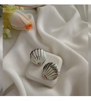 Lente Aksesuar Deniz Kabuğu Küpe (Silver)