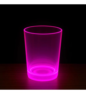Northcity Partyglow Neon Pembe Işıklı Bardak - Glow Stick'li Tekrar Kullanımlık Parti Bardağı