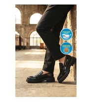 Ayakmod Premium 2238 M Siyah Rugan Erkek Günlük Ayakkabı