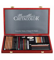 Cretacolor Ultimo Ahşap Kutulu Profesyonel Resim ve Çizim Seti (400 67) 