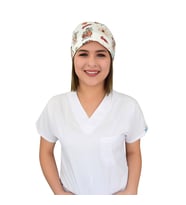 Taş Devri Desenli Doktor Hemşire Hastane Medikal Cerrahi Bone (Beyaz)