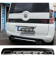Fiat Fiorino Difüzör Arka Tampon Eki 2 Egzoz Çıkışlı Gri Lüx Tip