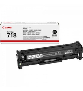 Canon Canon CRG-718BK Kutusu Hasarlı Siyah Orjinal Toner