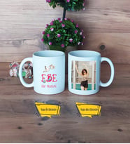 Ebeye Hediye Kupa Bardak Beyaz Fotoğraflı Tıp Bayramı Ebeler Günü Hediyesi