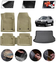 Hyundai Tucson 2005-2010 Uyumlu Paspas Araca Özel Bagaj Havuzu MBS Bej