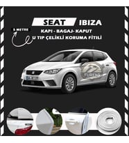 Seat Ibıza Oto Araç Kapı Koruma Fitili 5metre Parlak Beyaz Renk