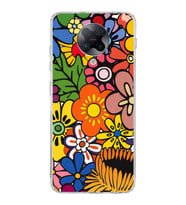 PrintiFy Poco F2 Pro ile Uyumlu Retro Color 2  Kamera Korumalı Şeffaf  Kılıf