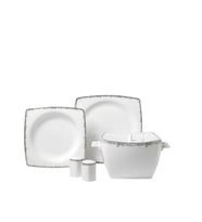 Korkmaz Bone Selection 60 Parça Kare Yemek Takımı A8424