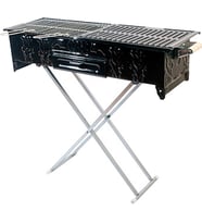 CEMRE C17 PORTATİF AYAKLI BATTAL KÖMÜRLÜ MANGAL 30 X 80 CM