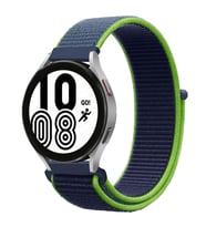 Samsung Galaxy Watch Gear S3 Kordon Hasır Band (Lacivert-Beyaz)