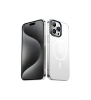Apple iPhone 15 Pro Max Uyumlu Kılıf Zore Wireless Şarj Özellikli Şeffaf G-Glass Kapak