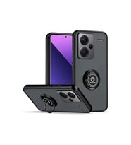 Xiaomi Redmi Note 13 Pro Plus Kılıf Montreal Yüzüklü Silikon Kapak - Siyah