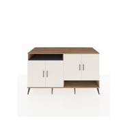 Kronos Konsol 6 Raflı 4 Kapaklı 176x59x99 Çam-Aytaşı/Antrasit