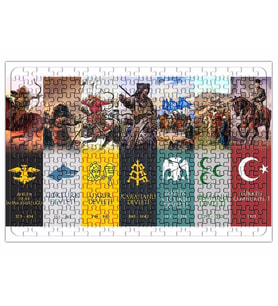 Yaşasın Irkımın Turan Ülküsü Puzzle 240 Parça Yapboz