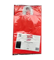 Büküm Saplı Kraft Kağıt Çanta Karton Hediyelik Poşet Torba - Kırmızı - 31x41 Cm. - 25 Adetlik Paket