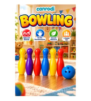 Çocuklar İçin 6 Kukalı Renkli Bowling Oyunu – Toplu Aktivite Seti