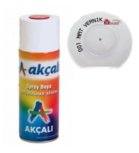 Akçalı Sprey Boya 400 001 Mat Vernik
