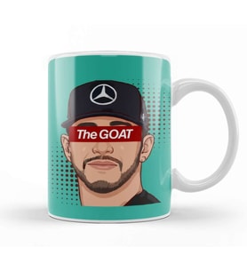 Lewis Hamilton Goat Kupa Bardak Porselen