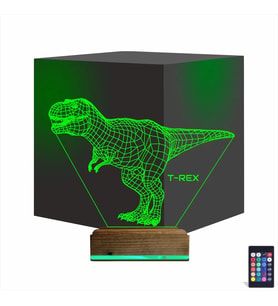 Luvivia Dinozor T-rex 3D Lamba - Masa Gece Lambası