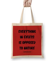 Nature Quotes Lover Gift Conservation Sayings Words Bez Çanta Uzun Saplı