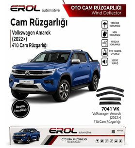 Volkswagen Amarok (2022>) 4'lü Pickup Mugen Cam Rüzgarlığı