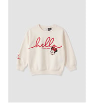 LCW Kids Ekru Minnie Mouse Kız Çocuk Kalın Sweatshirt