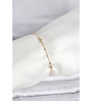CM 14K Gold Renk Damla Topçuk Model Kadın Bileklik - TJ-BB8284