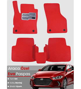 HYUNDAİ ELANTRA (2016-2020) Uyumlu EVA Paspas Tam Set–Araca Özel,Kolay Montaj,Su Geçirmez