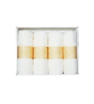Vos Versa Bursa Varak Serisi 50x90cm %100 Pamuk 4lü Yüz Havlusu Beyaz VVHM0020
