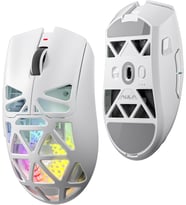 SC620 PAW3311 Sensör 12000 DPI 1000Hz Kablolu ve Kablosuz Gaming Oyuncu Mouse Beyaz