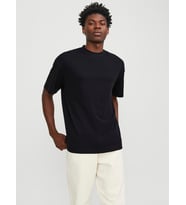 Jack & Jones Erkek Rahat Kesim Basic T-shirt - 12254412 (Siyah)